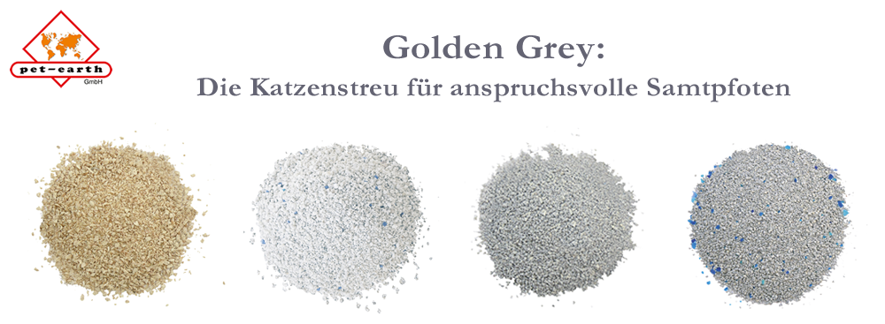 Golden Grey - Feine Betonit-Katzenstreu in 4 verschiedenen Ausführungen