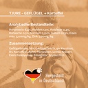 Tjure Hund Geflügel und Kartoffel