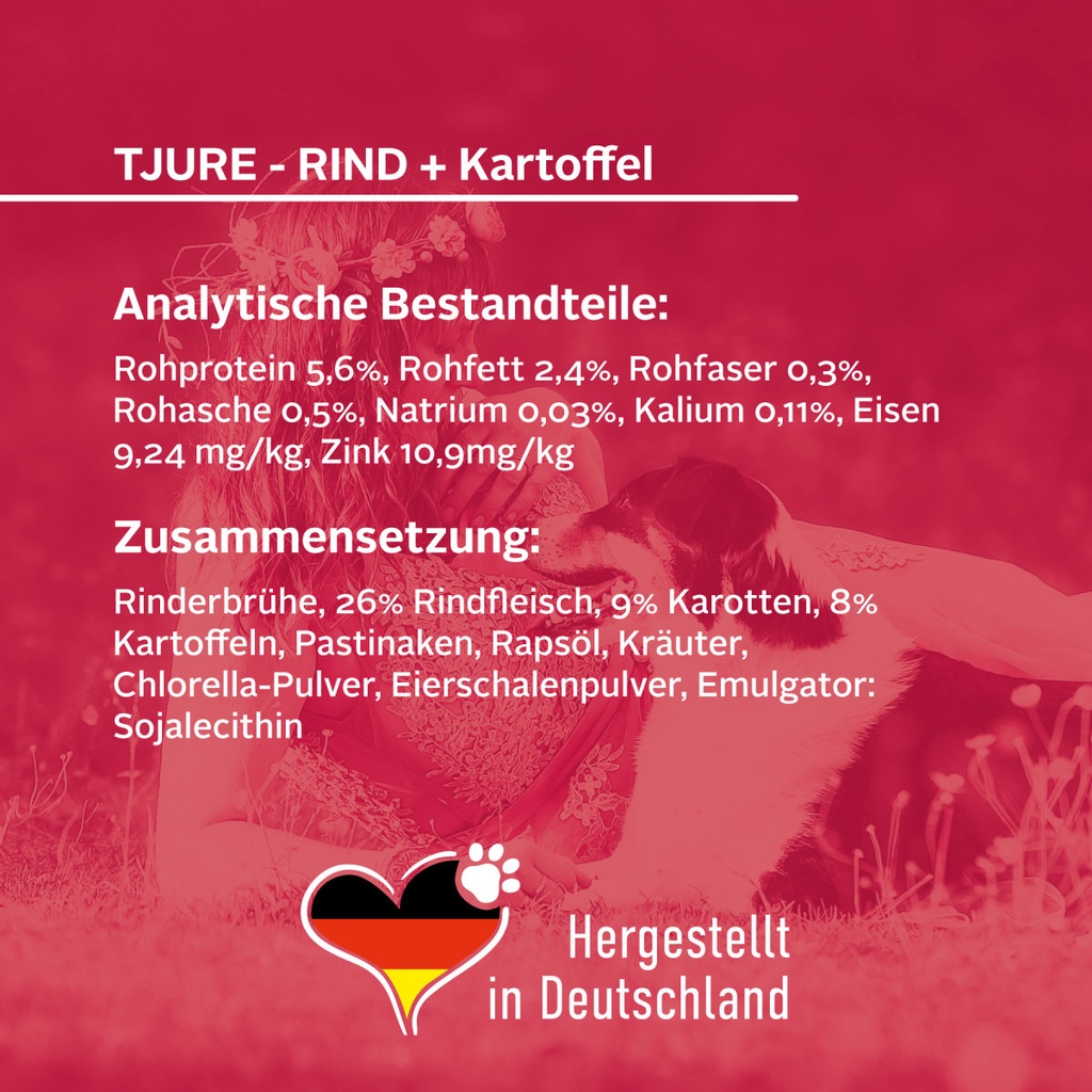 Tjure Hund Rind und Kartoffel