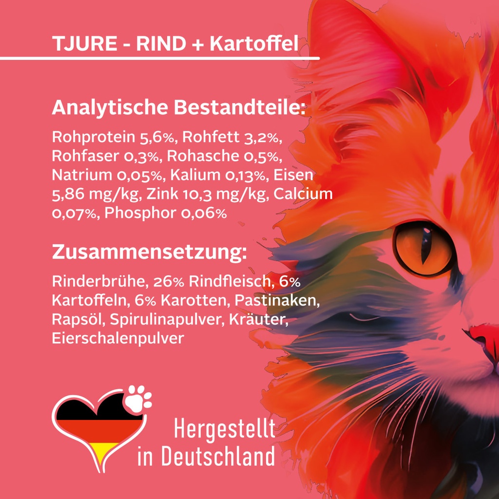 Tjure Katzensmoothie Rind mit Kartoffel