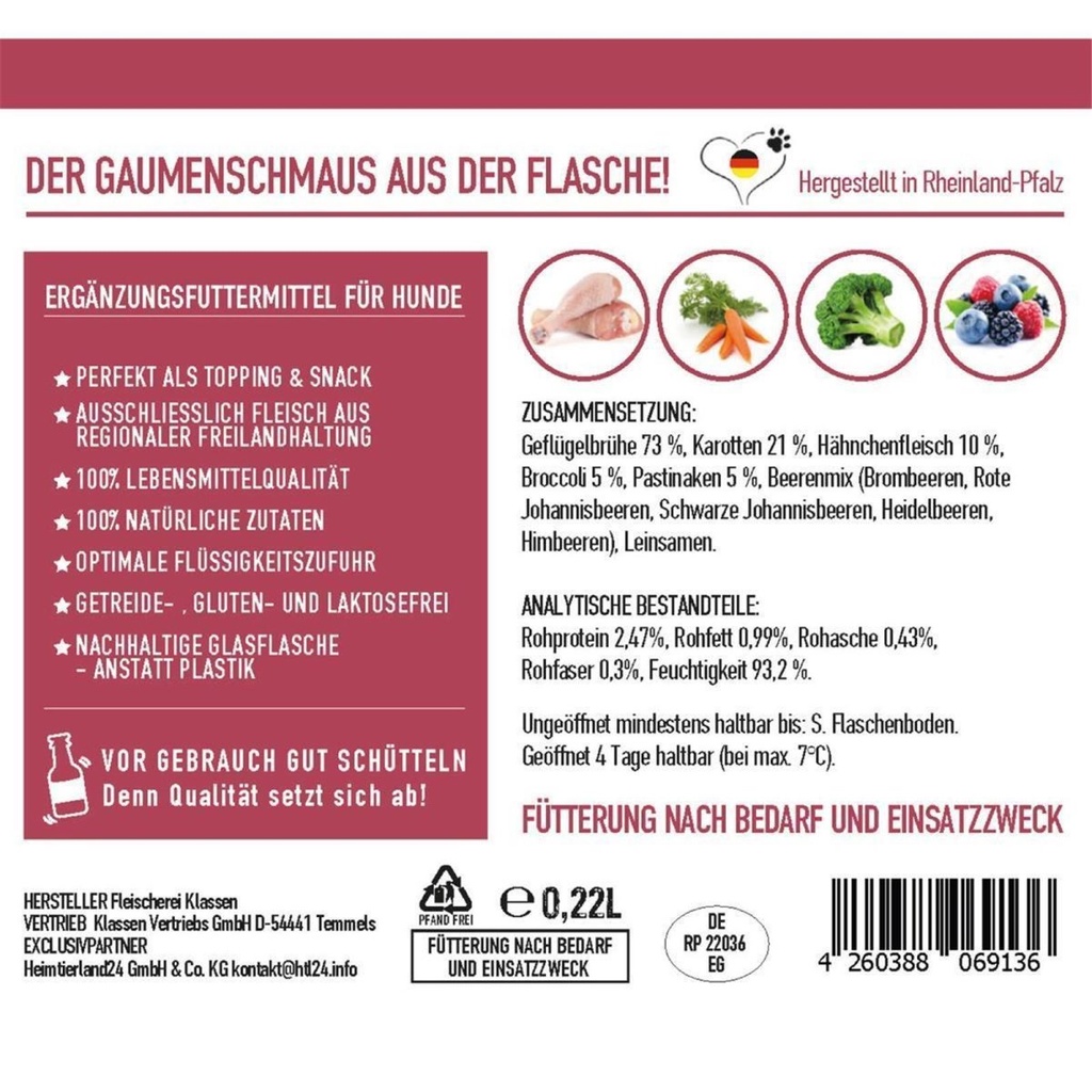 Tjure Hund Superfood Huhn mit Beeren