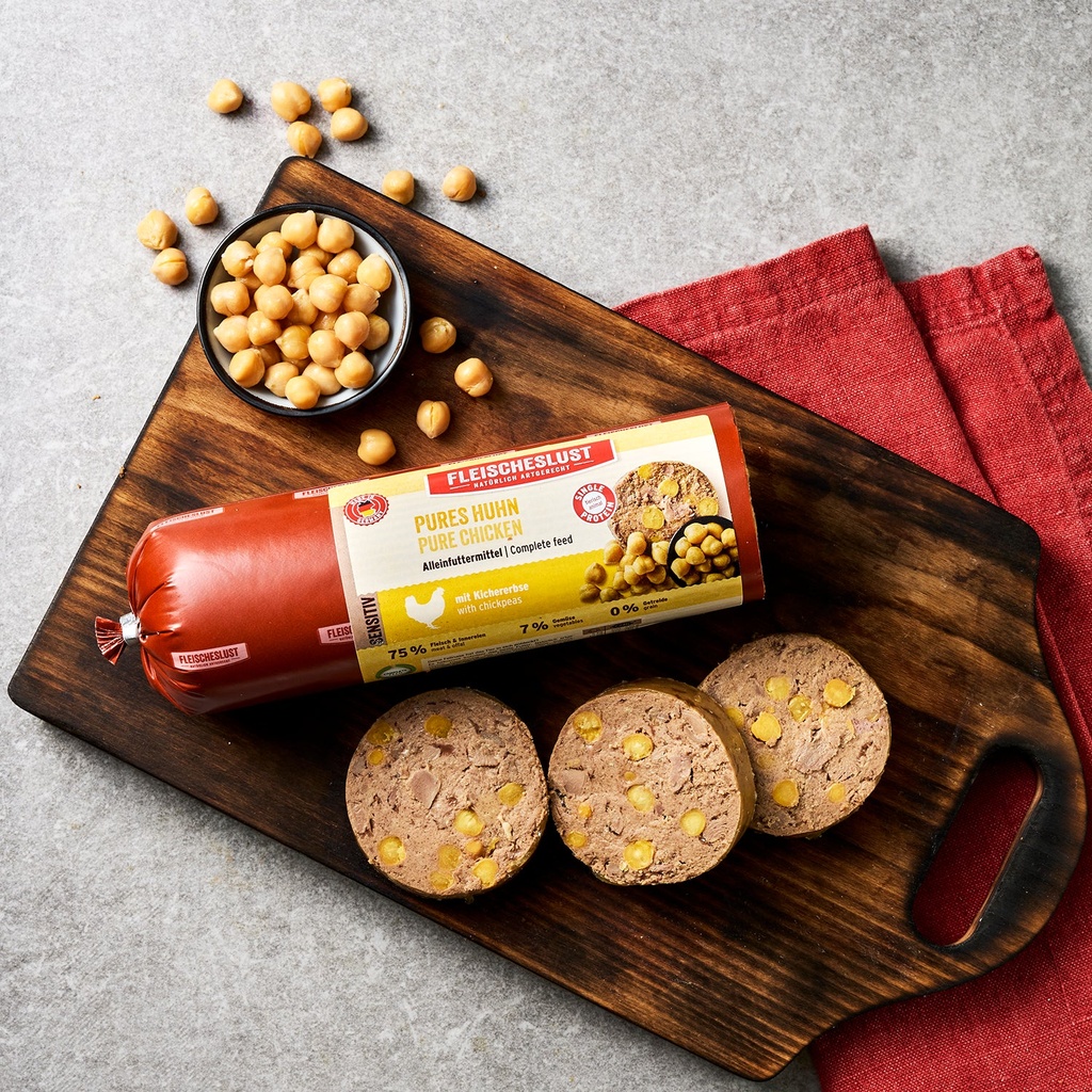 Fleischeslust Classic Pures Huhn mit Kichererbsen