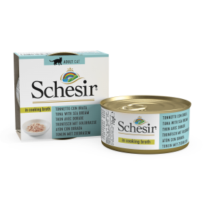 Schesir Cat Brühe Thunfisch & Goldbrasse