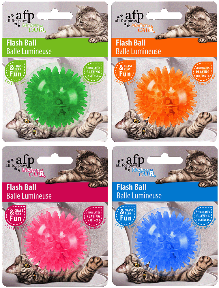 Afp Modern Cat Flash Ball Blau/Grün/Orange/Rosa