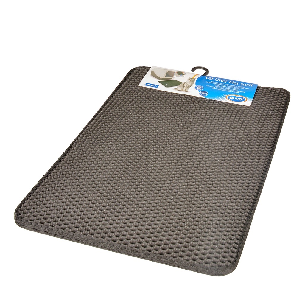 Laroy Duvo+ Katzentoilettenmatte Swift Schwarz 45x65cm