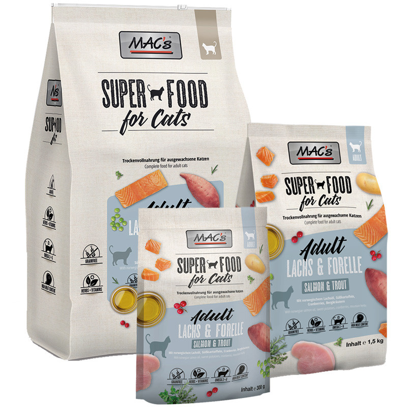 MAC's Cat Adult Salmon & Trout dry food