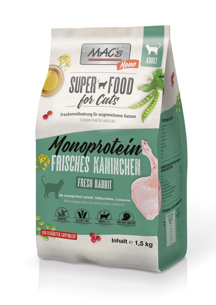 Mac's Cat Adult Monoprotein Kaninchen