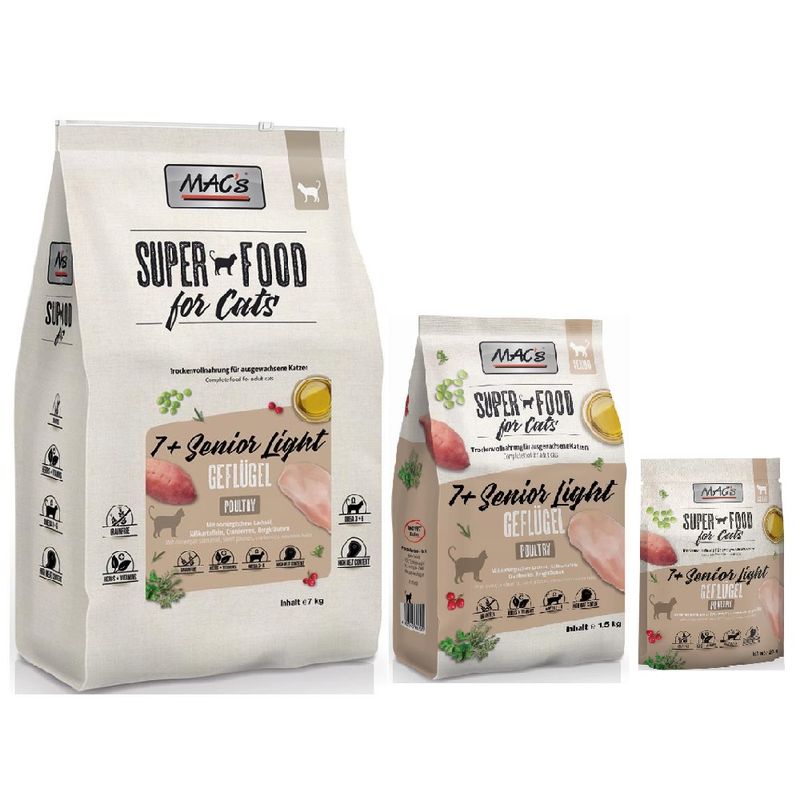 Mac's Cat 7+ Senior/Light dry food