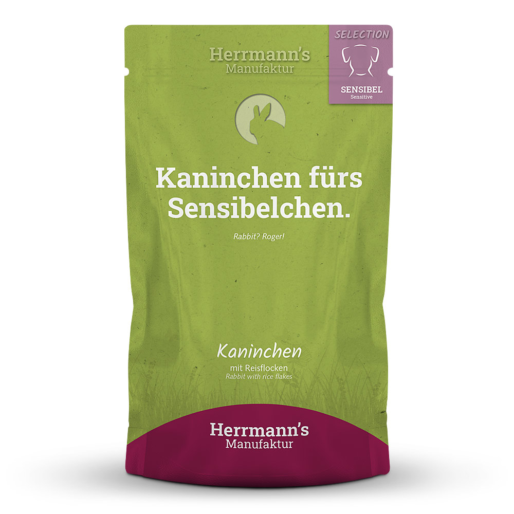 Herrmann's Dog Adult Sensibel Bio-Kaninchen mit Reisflocken