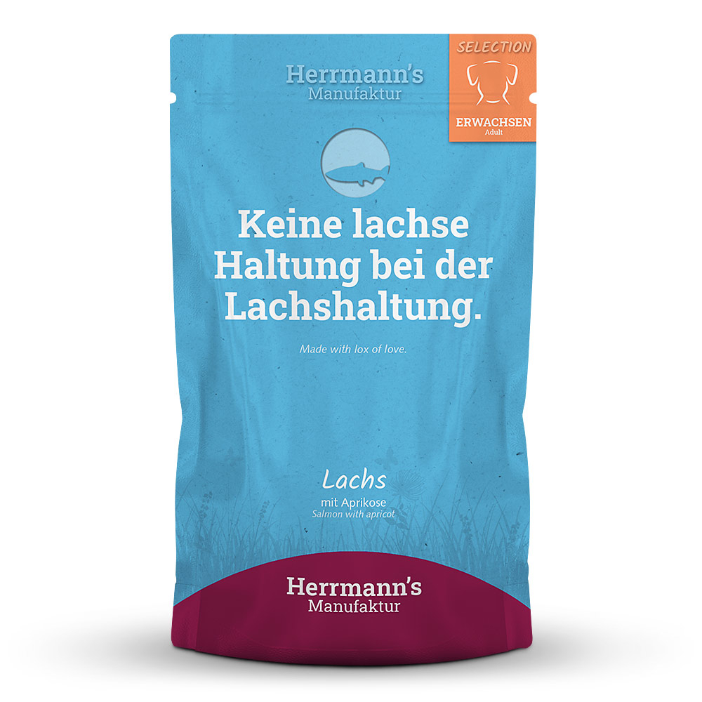 Herrmann's Dog Adult Bio-Lachs mit Aprikose