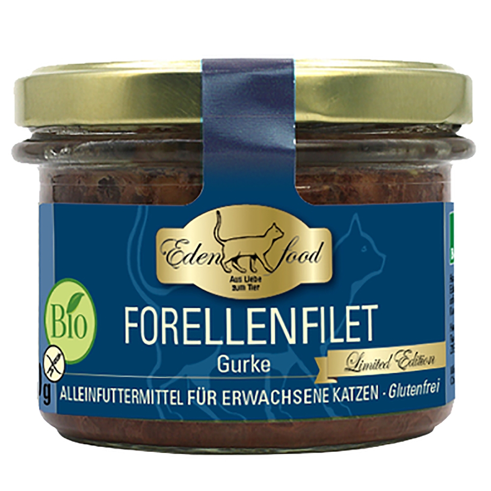 Edenfood Cat Bio-Menü Forellenfilet & Gurke
