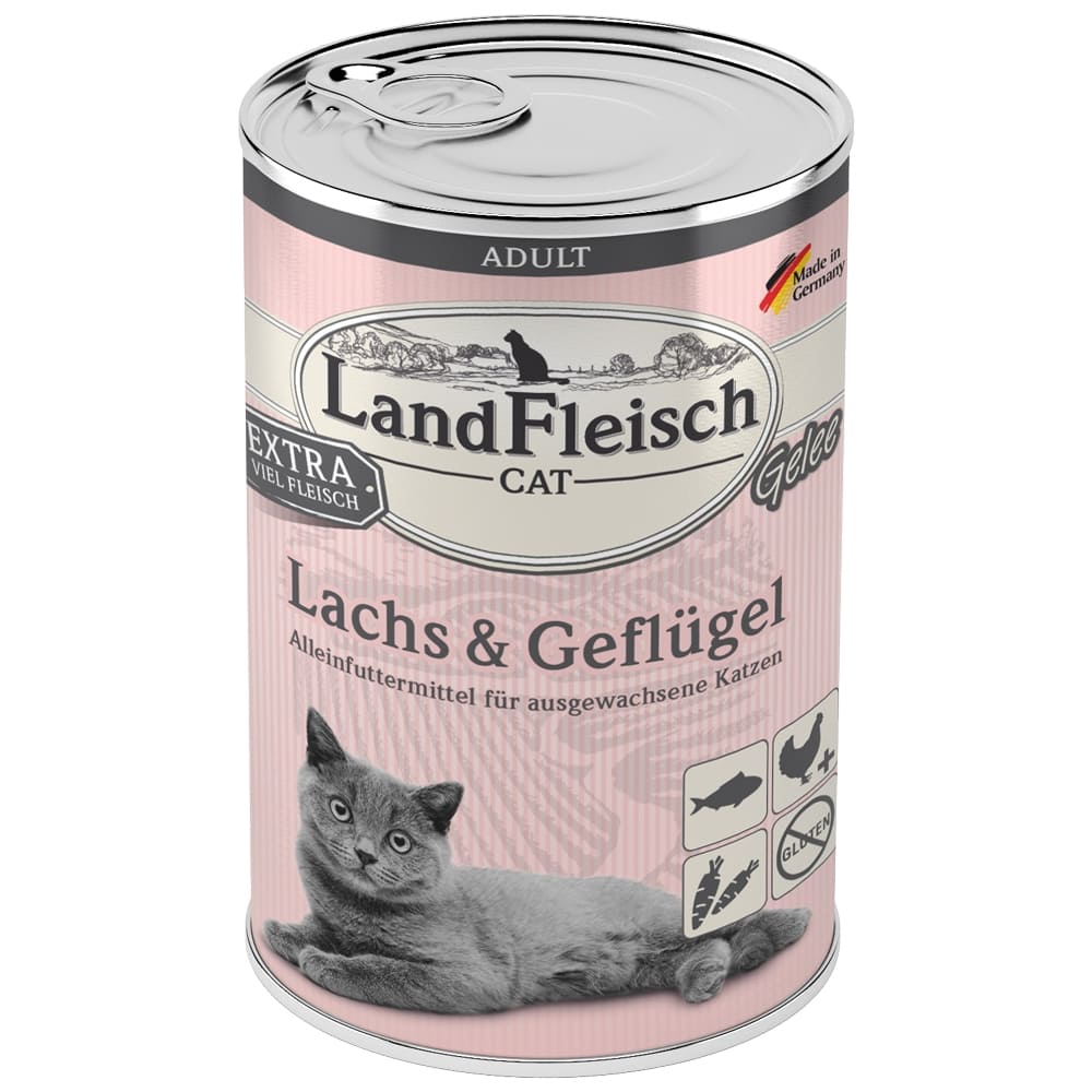 LandFleisch Cat Gelee Lachs & Geflügel