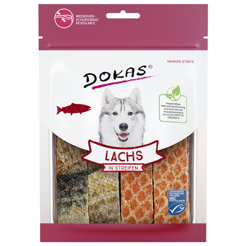 Dokas Dog Lachs in Streifen
