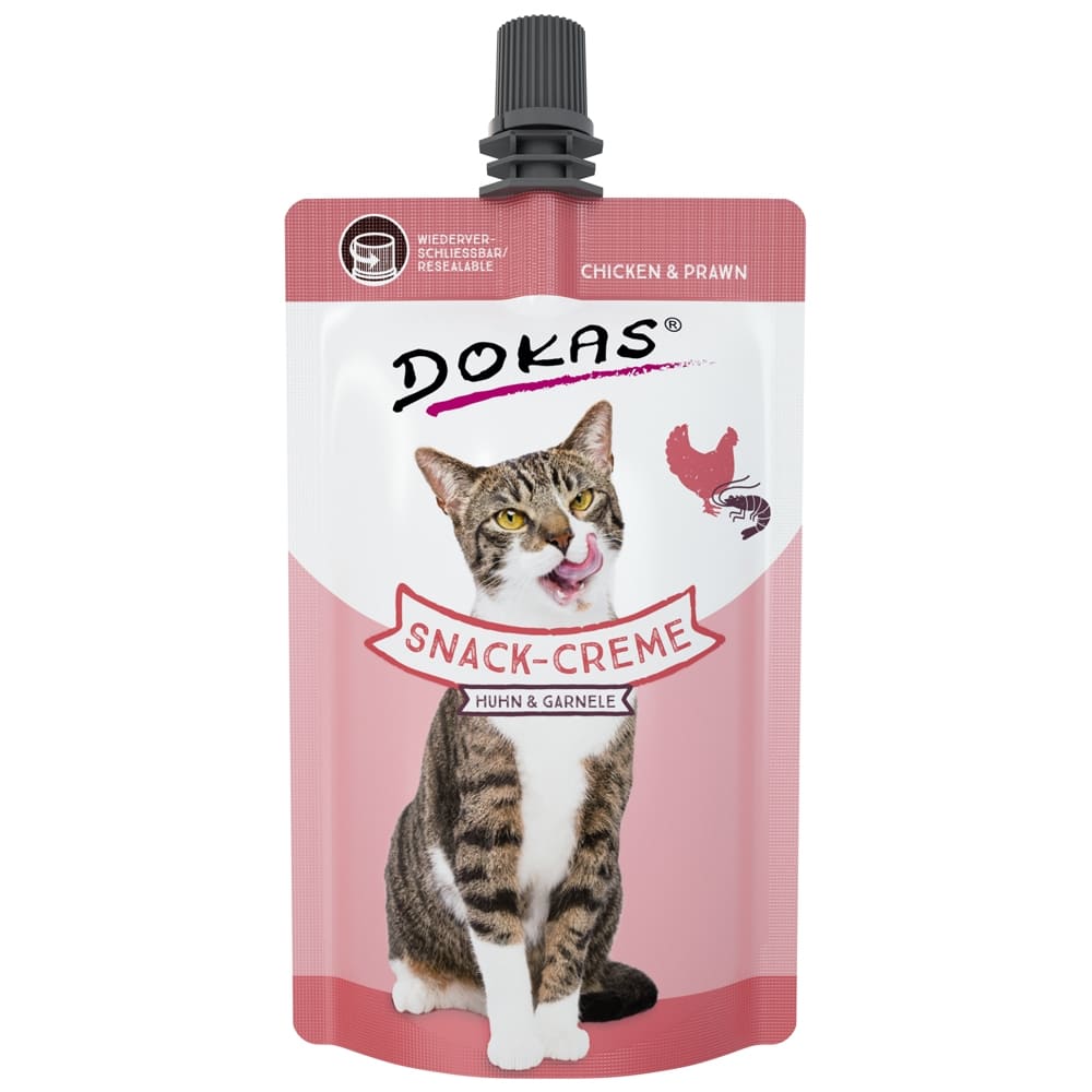 Dokas Cat Snack-Creme mit Huhn & Garnele