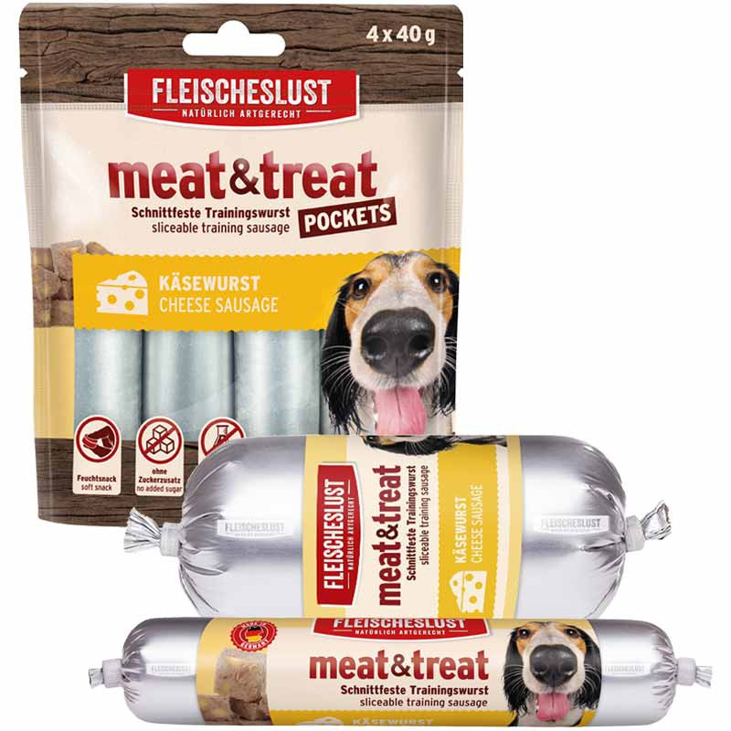 Fleischeslust Snacks Meat & Treat Käsewurst