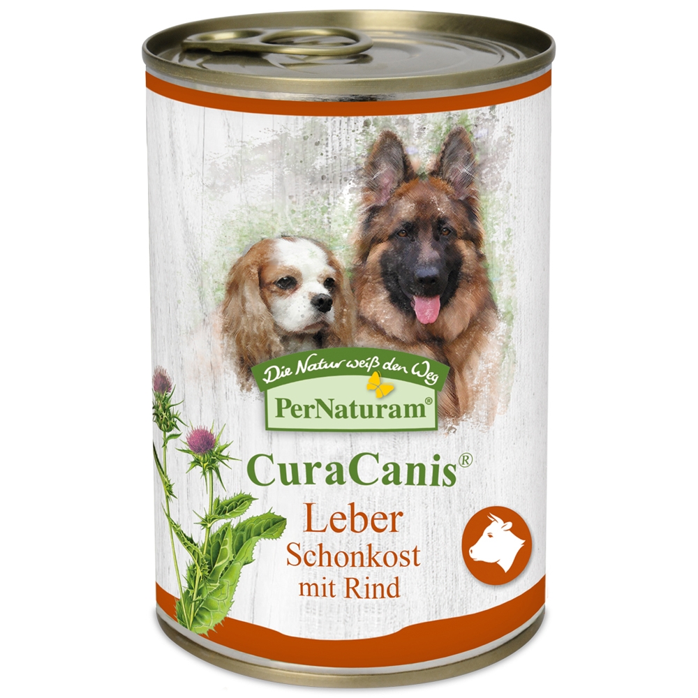 PerNaturam Dog Dose CuraCanis Leber Schonkost mit Rind