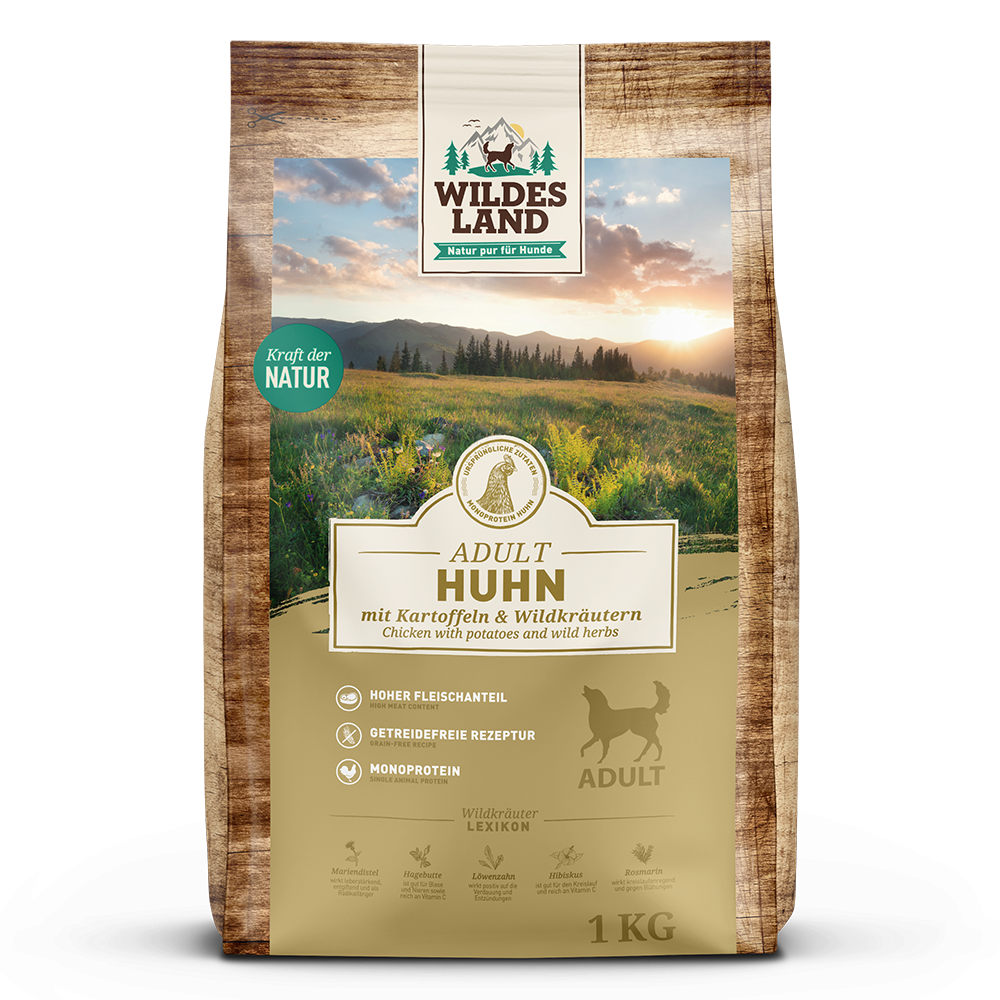 Wildes Land Huhn mit Kartoffel