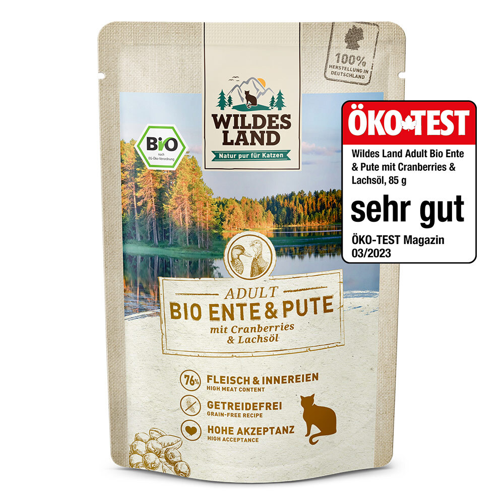 Wildes Land Bio Ente mit Cranberries 
