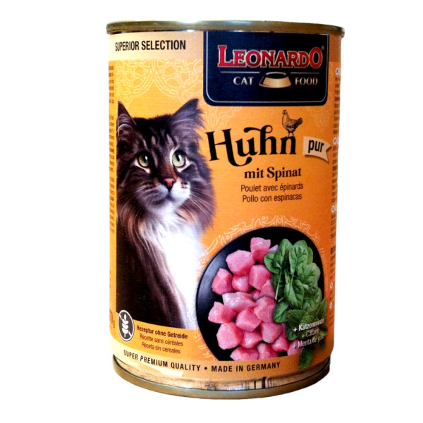 Leonardo Huhn mit Spinat 