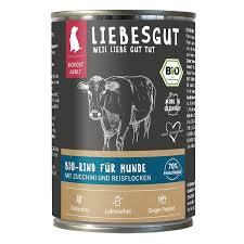 Liebesgut Biokost Adult Bio Rind mit Zucchini und Reisflocken 