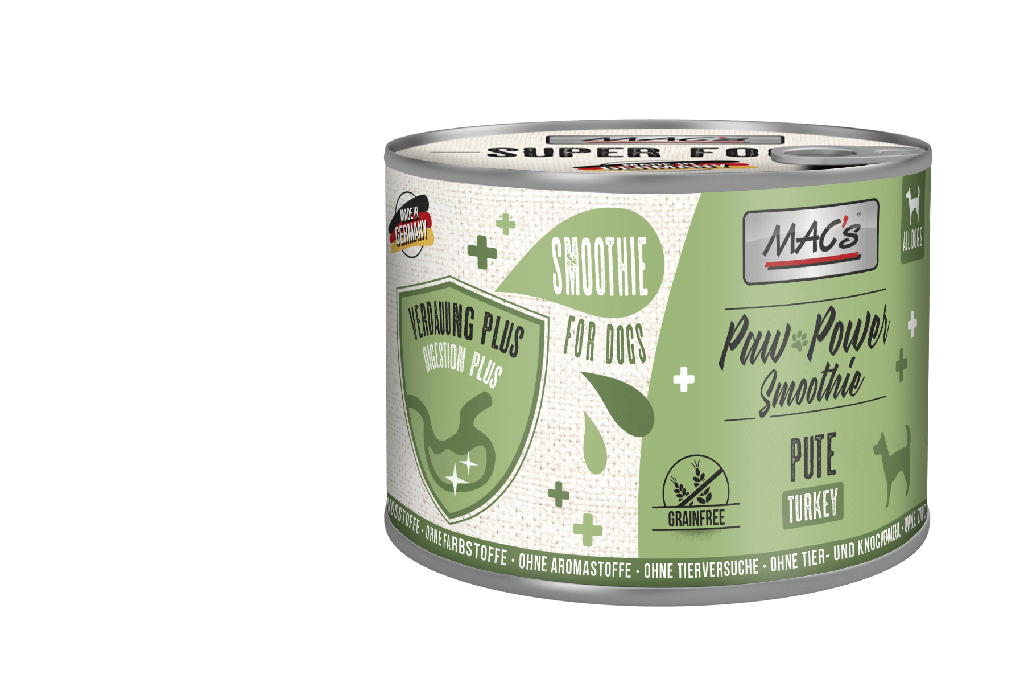 Mac's Dog Paw Power Smoothie Verdauung Plus Pute