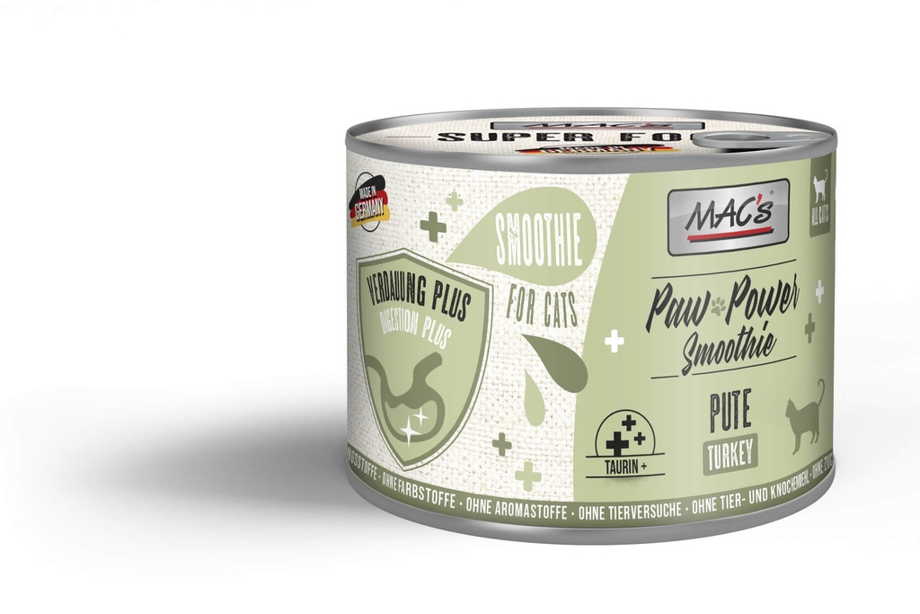 Mac's Cat Paw Power Smoothie Verdauung Plus Pute