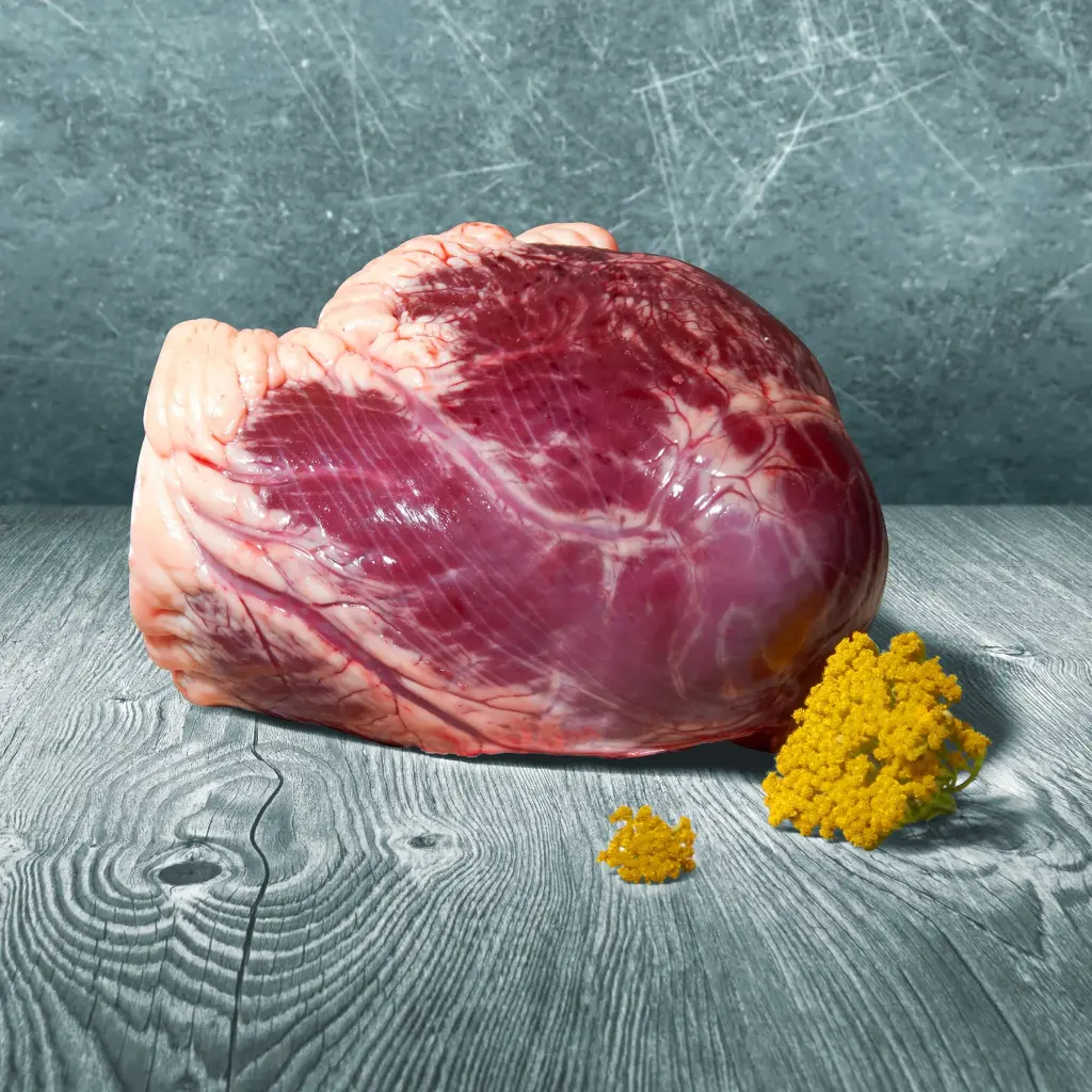 Barfer's Rinderherz im Stück