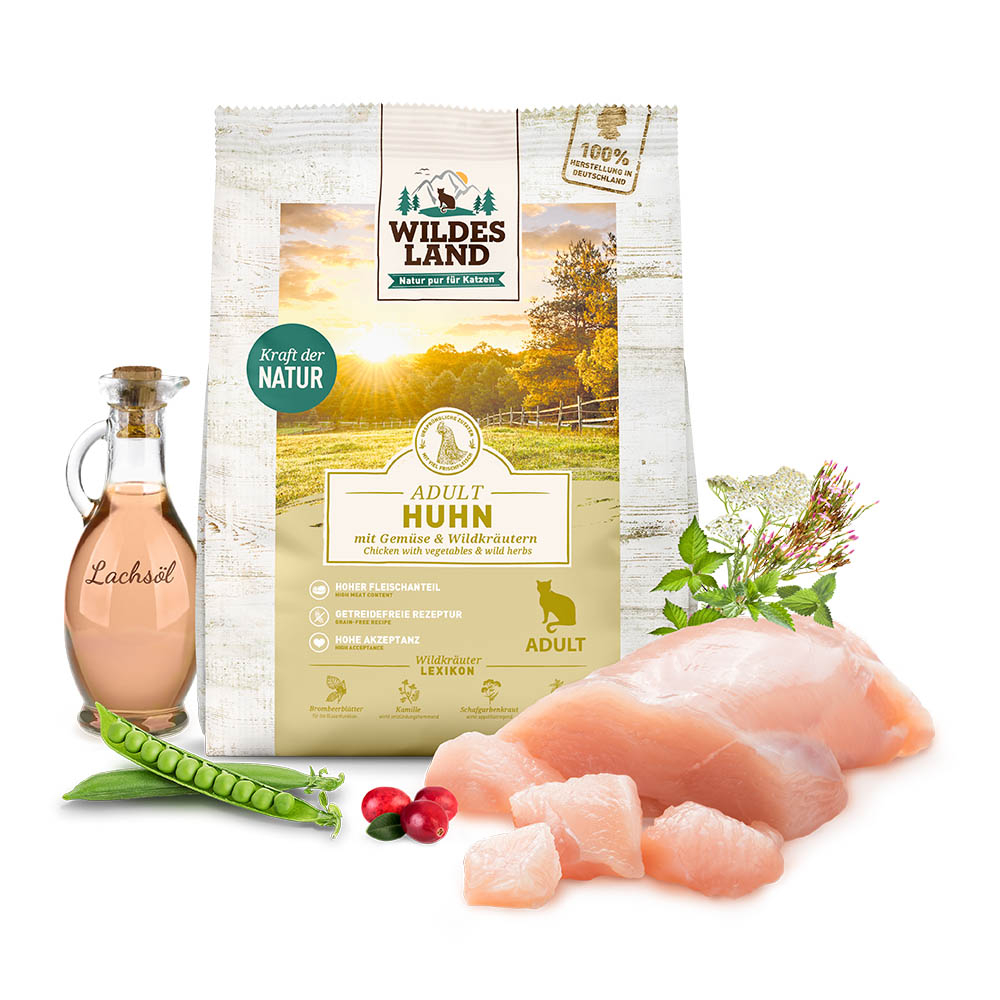 Wildes Land Huhn mit Gartengemüse 
