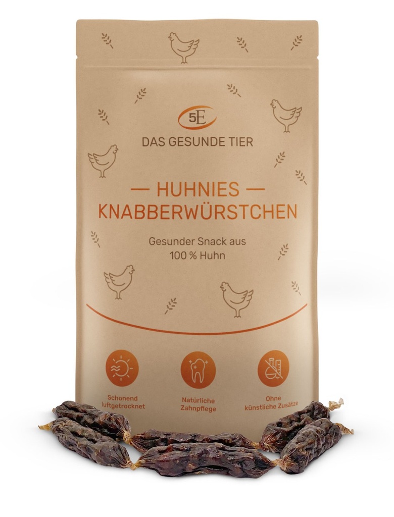 5 Elemente Huhnies Knabberwürstchen