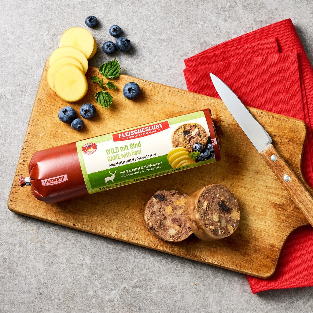 Fleischeslust Classic Wild mit Rind,Kartoffeln und Heidelbeeren