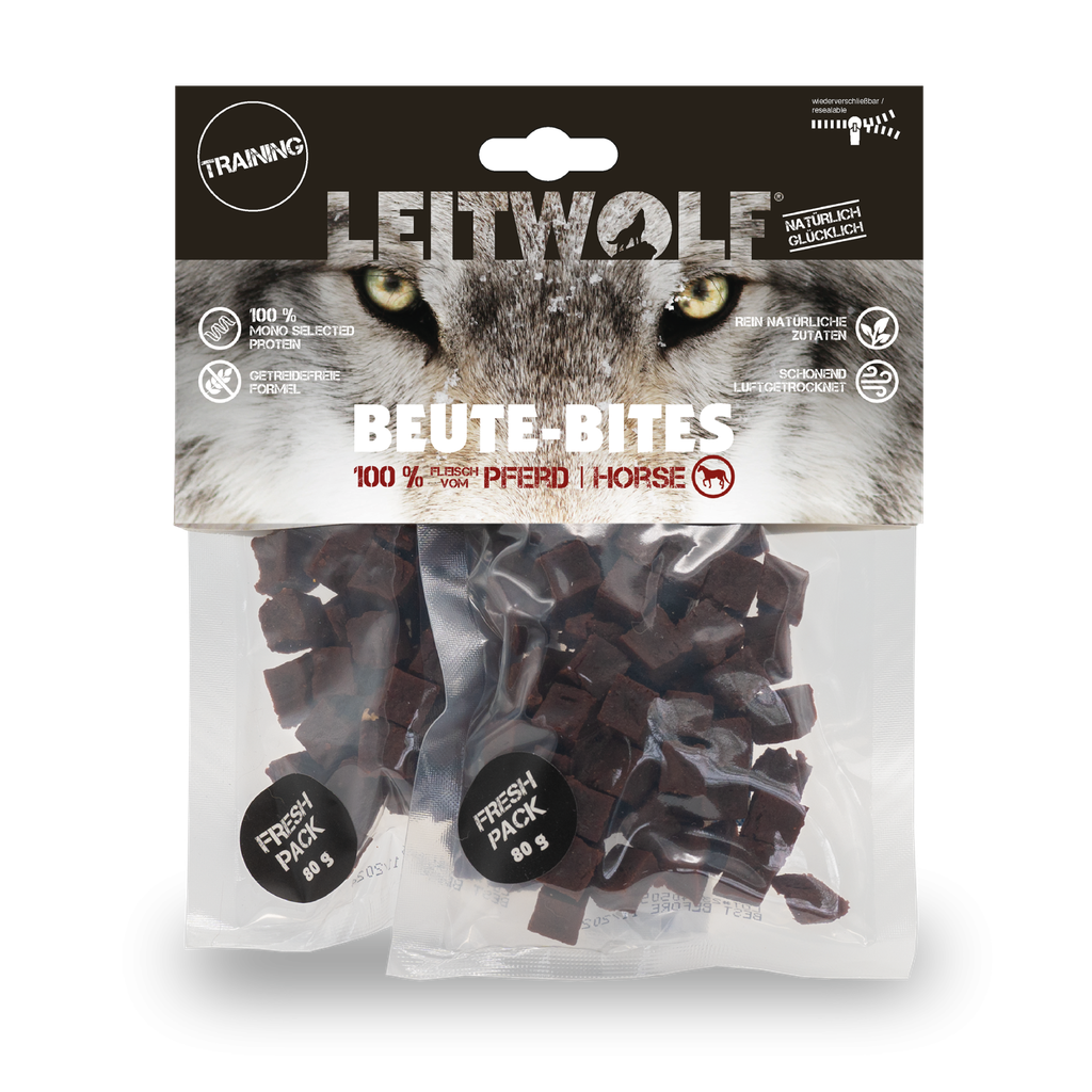 Leitwolf Beute-Bites Pferd