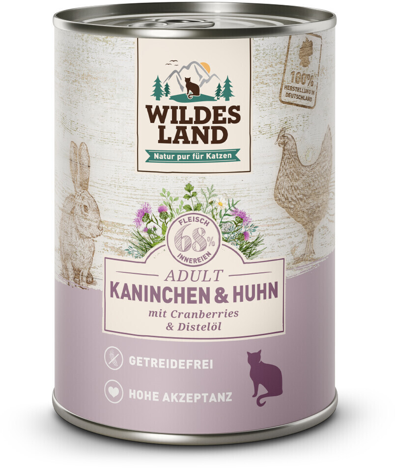 Wildes Land Kaninchen und Huhn mit Cranberries