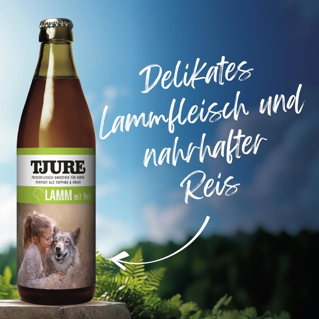 Tjure Hundesmoothie Lamm mit Reis