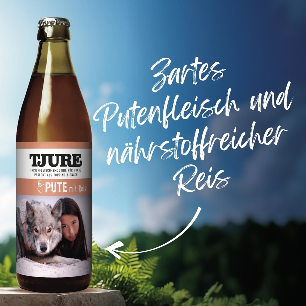 Tjure Hundesmoothie Pute mit Reis