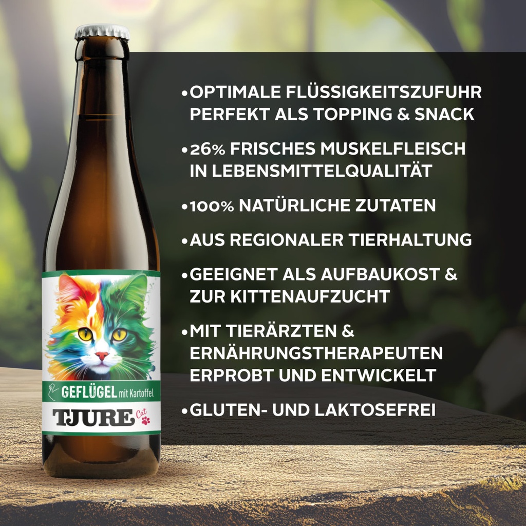 Tjure Katzensmoothie Geflügel mit Kartoffel
