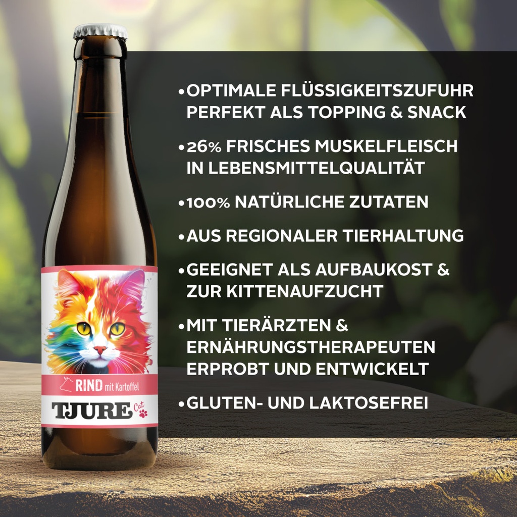 Tjure Katzensmoothie Rind mit Kartoffel