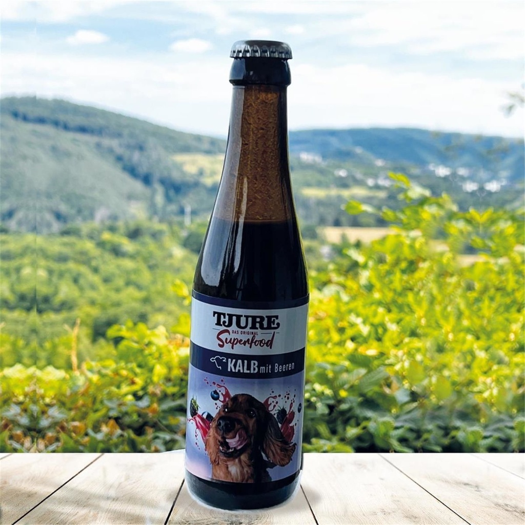 Tjure Hund Superfood Kalb mit Beeren
