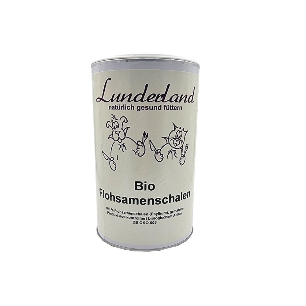 Lunderland Nahrungsergänzung Bio Flohsamenschalen