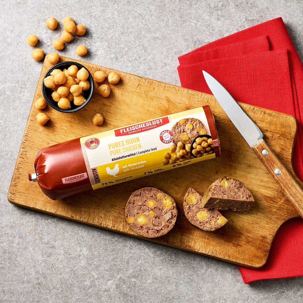 Fleischeslust Classic Pures Huhn mit Kichererbsen