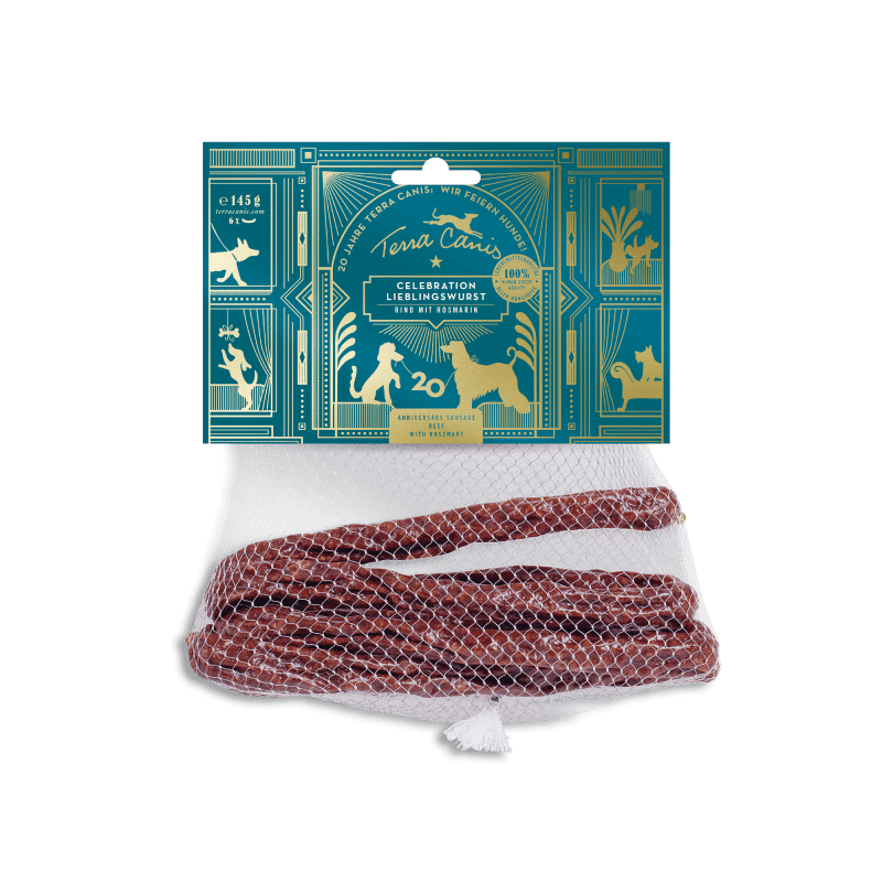 Terra Canis Jubiläums-Lieblingswurst Rind mit Rosmarin