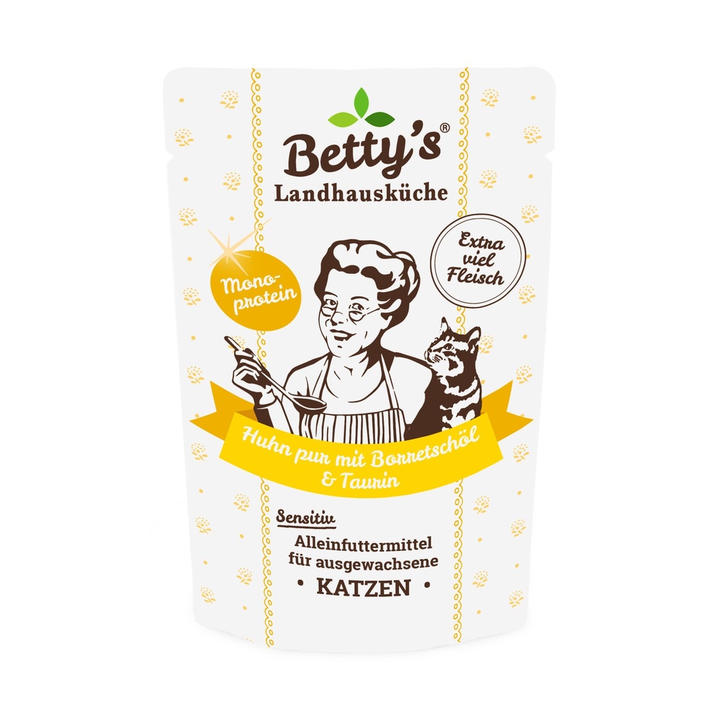 Betty's Cat Landhausküche Huhn pur mit Borretschöl