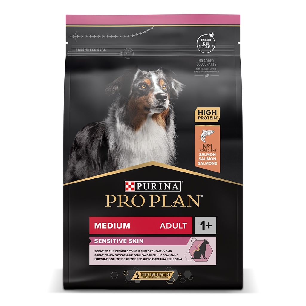 Pro Plan Dog Medium Adult Sensitive Skin Saumon