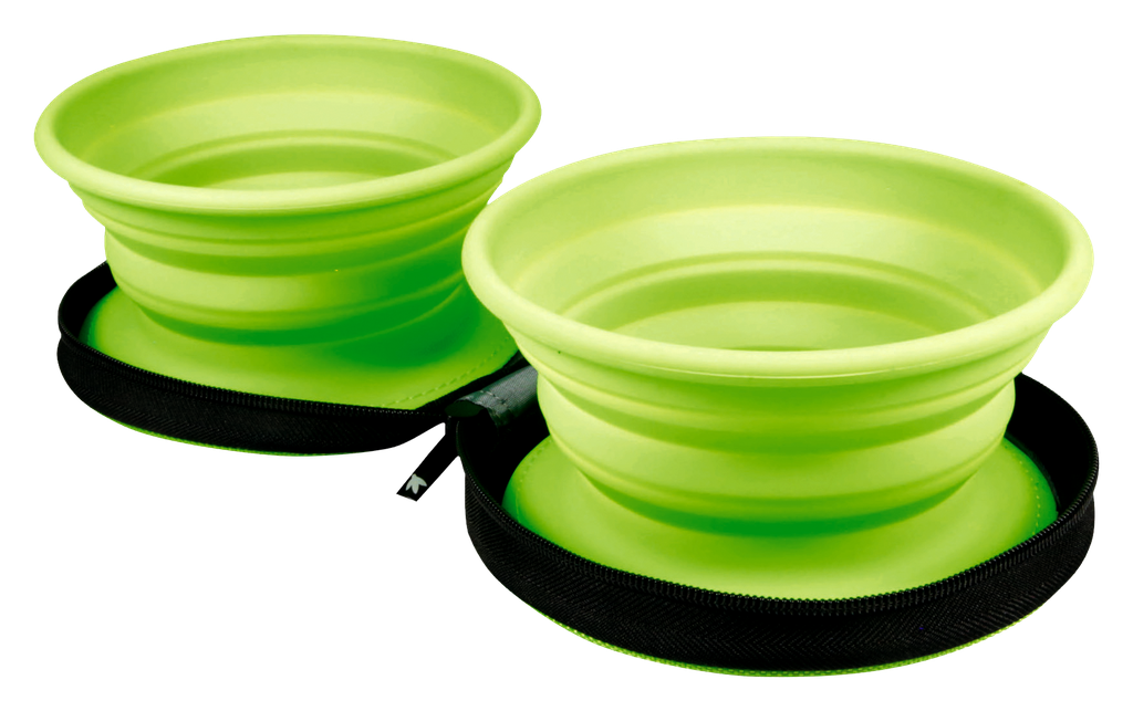 Kiwi Walker Travel Double Bowl Green