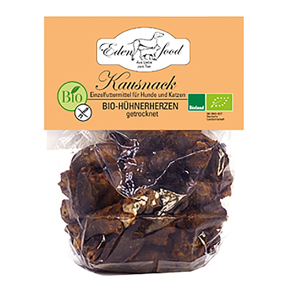 Edenfood Kausnacks Bio-Hühnerherzen