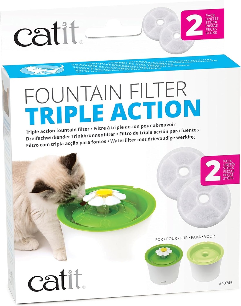 Catit Fountain Filter Triple Action