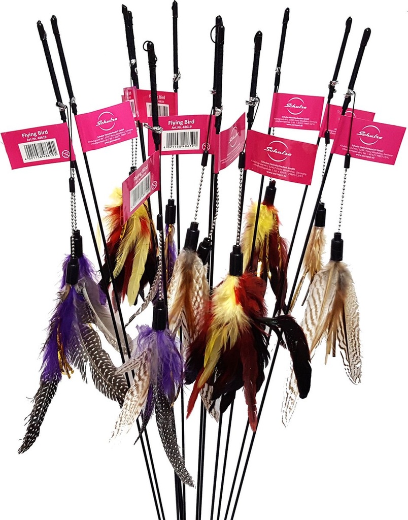 Schulze Spielstange mit Selbstschraubenfedern für Katzen - Katzenstange 