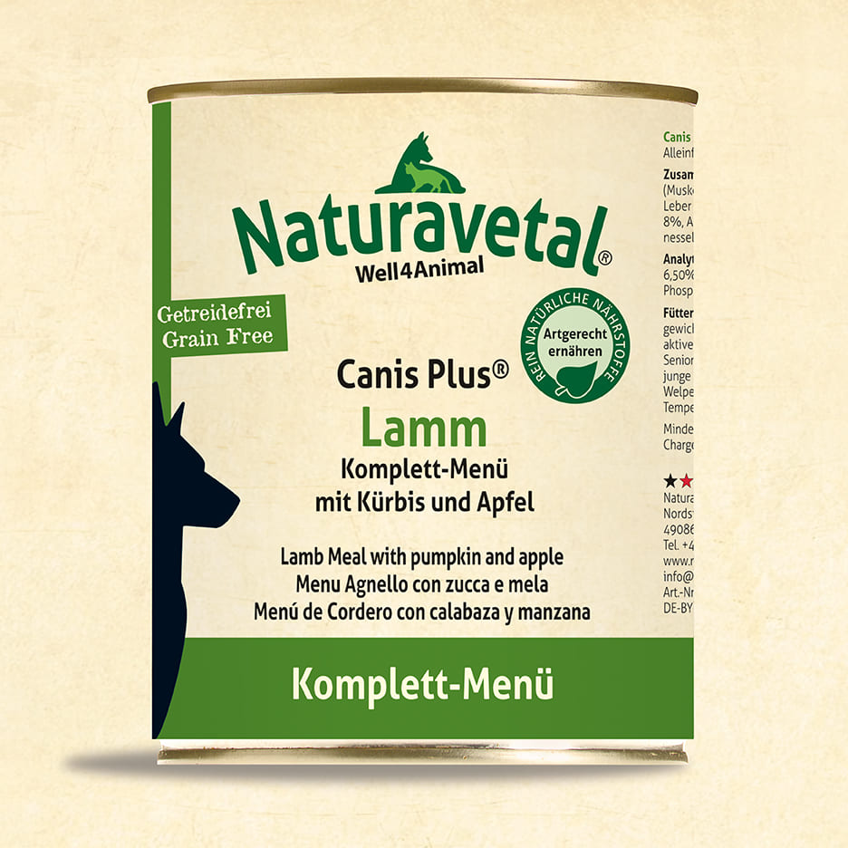 Naturavetal Canis Plus Komplettmenü Lamm