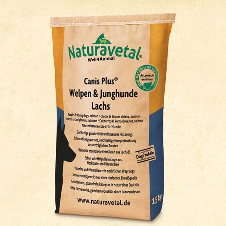 Naturavetal Canis Plus Welpen & Junghunde Lachs