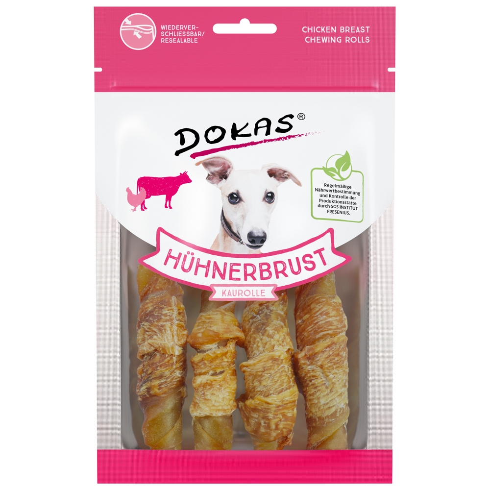 Dokas Dog Hühnerbrust Kaurolle