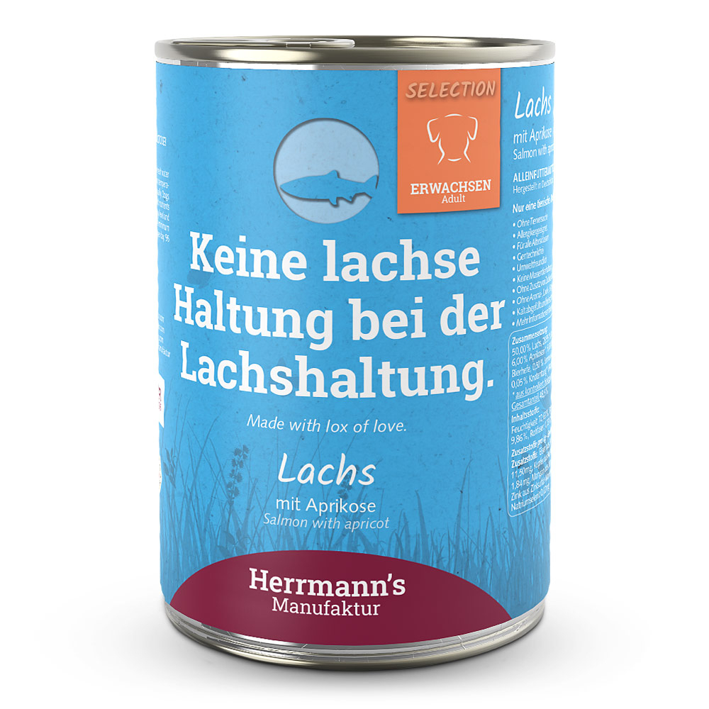 Herrmann's Dog Adult Bio-Lachs mit Aprikose